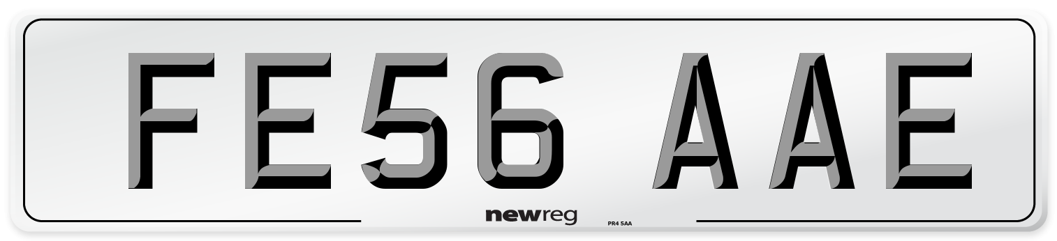 FE56 AAE Number Plate from New Reg
